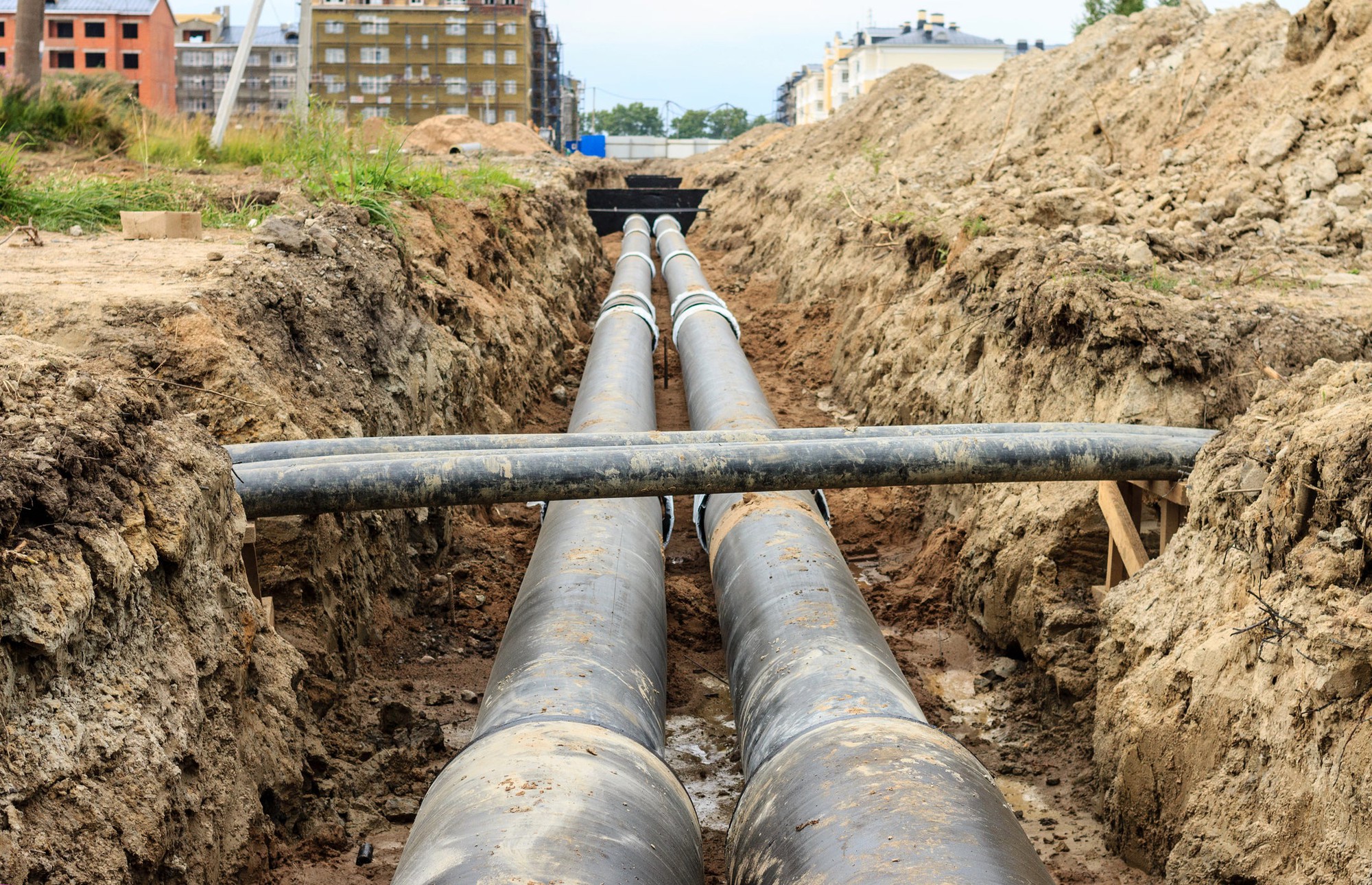 Laying pipes